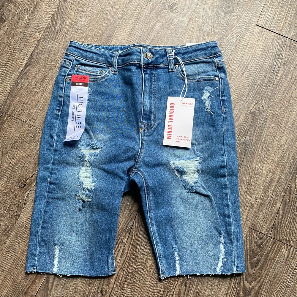 🌟Wax jeans collection HR denim bike short
